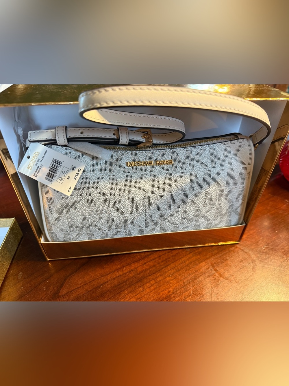 Michael Kors Medium Pouchette- Light Cream In Original Box. NWT!!!